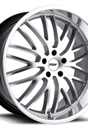 Bulk Order TSW Snetterton SL 18x8 +40 5x108mm 72.1mm Hyper Silver Mirror Cut Lip