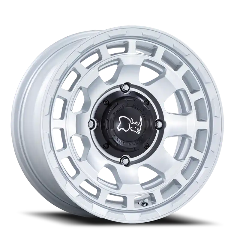 Black Rhino Chamber UTV HS 15x7 +10 4x137mm 110.1mm Hyper Silver Machined Face Cheap