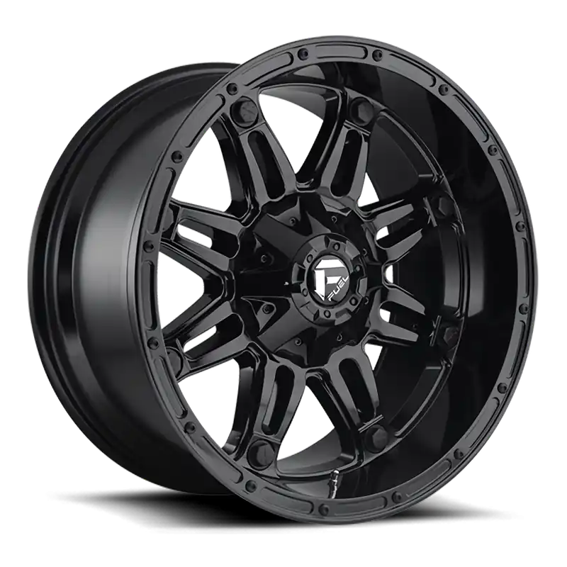 Fuel Hostage D625 20x10 -18 8x165.1mm 125.2mm Gloss Black Worldwide Shipping