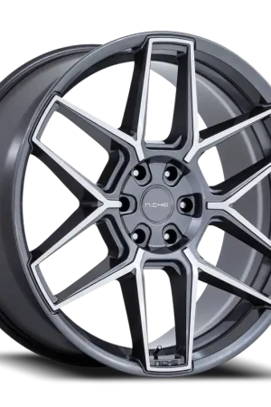 Hot Deal Niche Rise NC281 22x9.5 +20 5x112mm 66.56mm Anthracite Machined Face