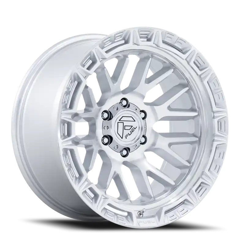 Fuel Rail FC890SD 20x10 -18 5x127mm 71.5mm Gloss Silver Machined Face Hassle-Free Returns