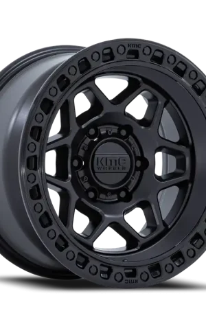KMC Torx KM553MB 17x9 -12 5x127mm 71.5mm Matte Black Gloss Black Lip Big Sale