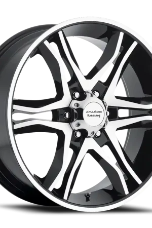 American Racing Mainline AR893 GBM 18x8.5 +12 6x139.7mm 106.25mm Gloss Black Machined Last Chance