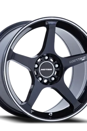 Motegi MR159 Battle V LD 18x8.5 +35 5x114.3mm 72.56mm Obsidian Blue Machined Lip Stripe Free Shipping