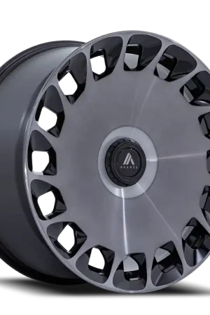 Bulk Order Asanti Black Label Aristocrat ABL-45 BT 22x9 +38 5x108/5x114.3mm 72.56mm Gloss Black Machined Face-Double Dark Tint