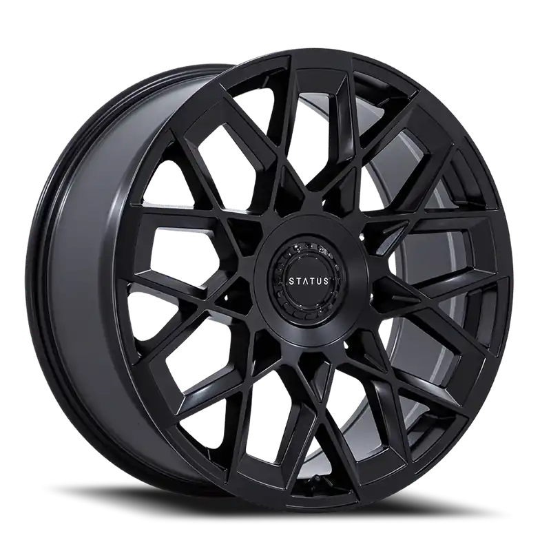 Get Yours Status Matrix MX 22x9.5 +25 6x135/6x139.7mm 100.3mm Matte Black