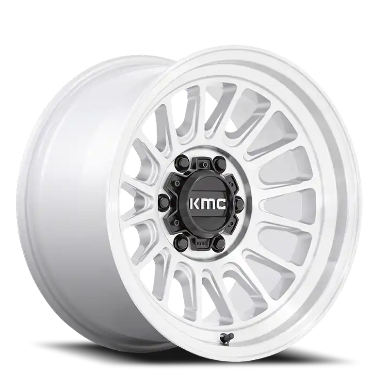 KMC Impact OL KM724 MS 17x9 -12 6x139.7mm 106.1mm Machined Silver Free Delivery