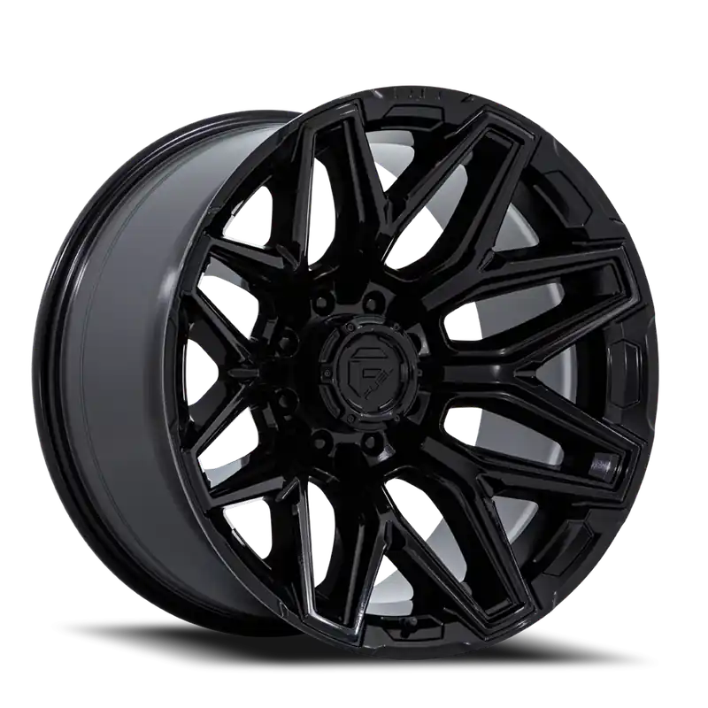 Fuel Flux 8 FC854BX 22x10 -18 8x180mm 124.2mm Gloss Black No Minimum Order