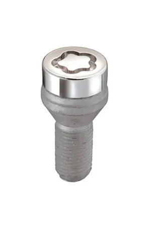 Handmade McGard Wheel Lock Bolt Set - 4pk. (Cone Seat) M12X1.25 / 17mm Hex / 22.0mm Shank Length - Chrome