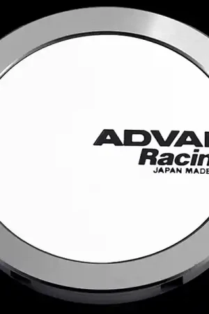 Big Sale Advan 73mm Full Flat Centercap - White/Silver Alumite