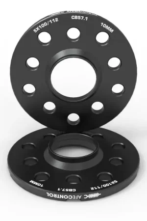 aFe CONTROL Billet Aluminum Wheel Spacers 5x100/112 CB57.1 10mm - Volkswagen/Audi Direct From Manufacturer