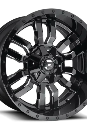 Mega Sale Fuel Sledge D595 20x10 -18 8x165.1mm 125.2mm Gloss Black Milled