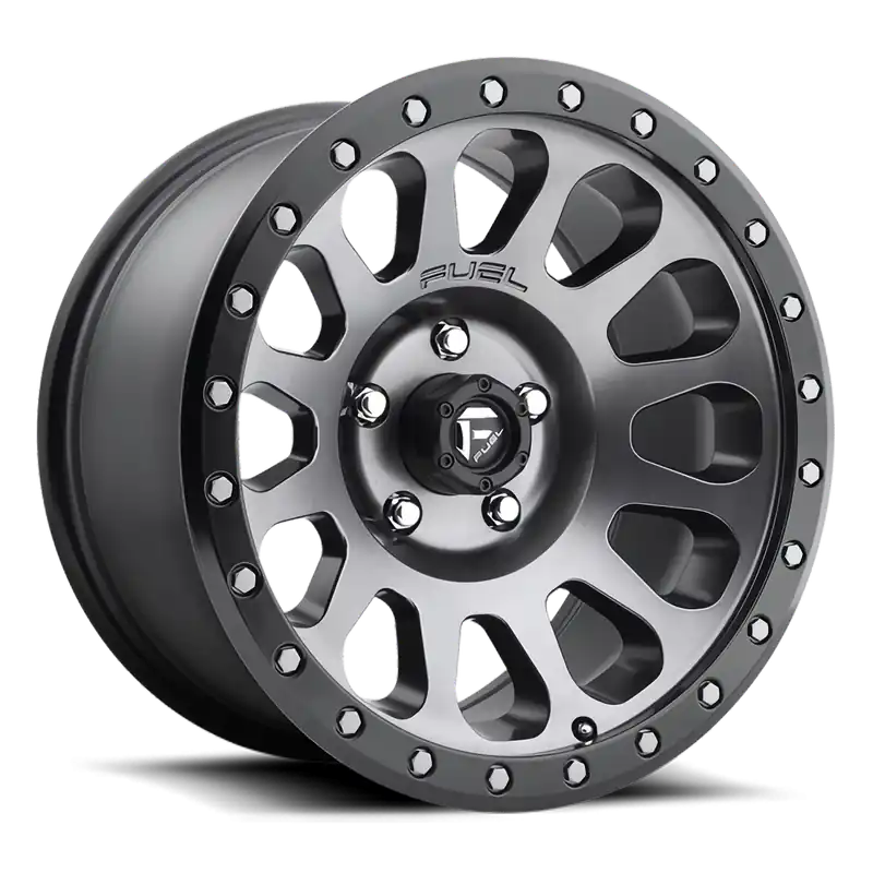 Fuel Vector D601 17x8.5 +7 6x139.7mm 108mm Anthracite Black Bead Ring Reduced Price