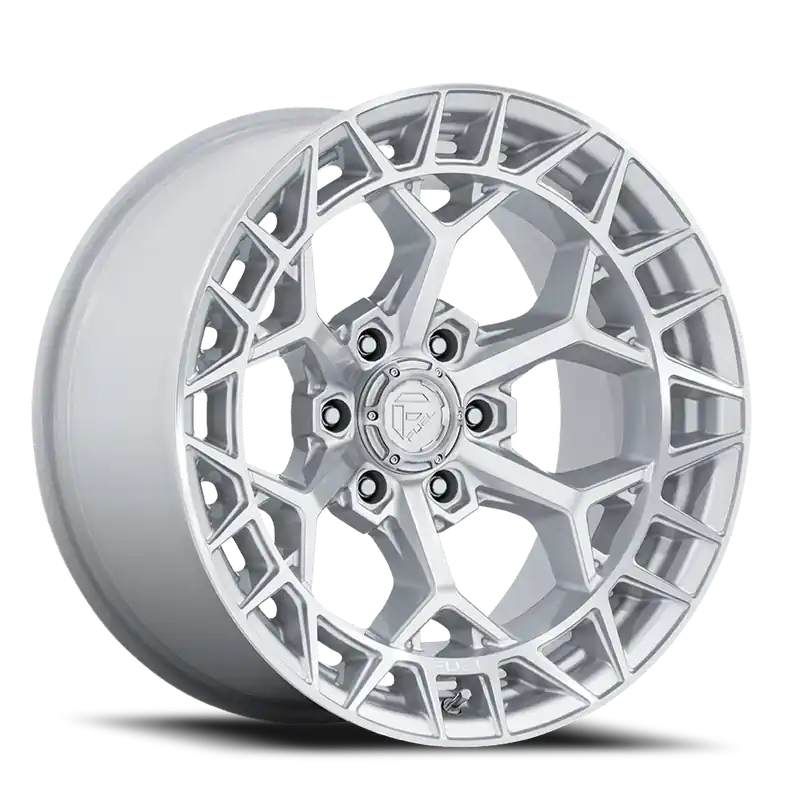 Big Sale Fuel Charger FC873 SD 20x9 +1 6x139.7mm 106.1mm Gloss Silver Machined Face