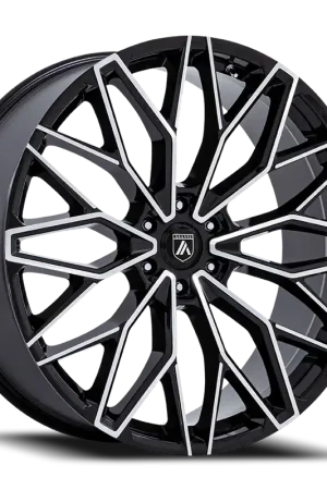 Asanti Black Label Mogul 6 AB050 GBM 22x9.5 +25 6x139.7mm 106.1mm Gloss Black Machined Face Instant Buy
