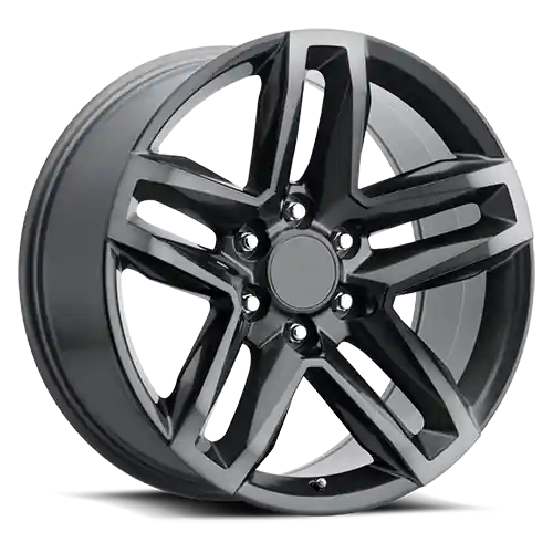 Free Delivery Factory Reproductions FR 94 Cheverolet Silverado Z71 Split 5 Replica GY 20x9 +15 6x139.7mm 78.1mm Satin TItanium Grey Machined Face-Dark Clear