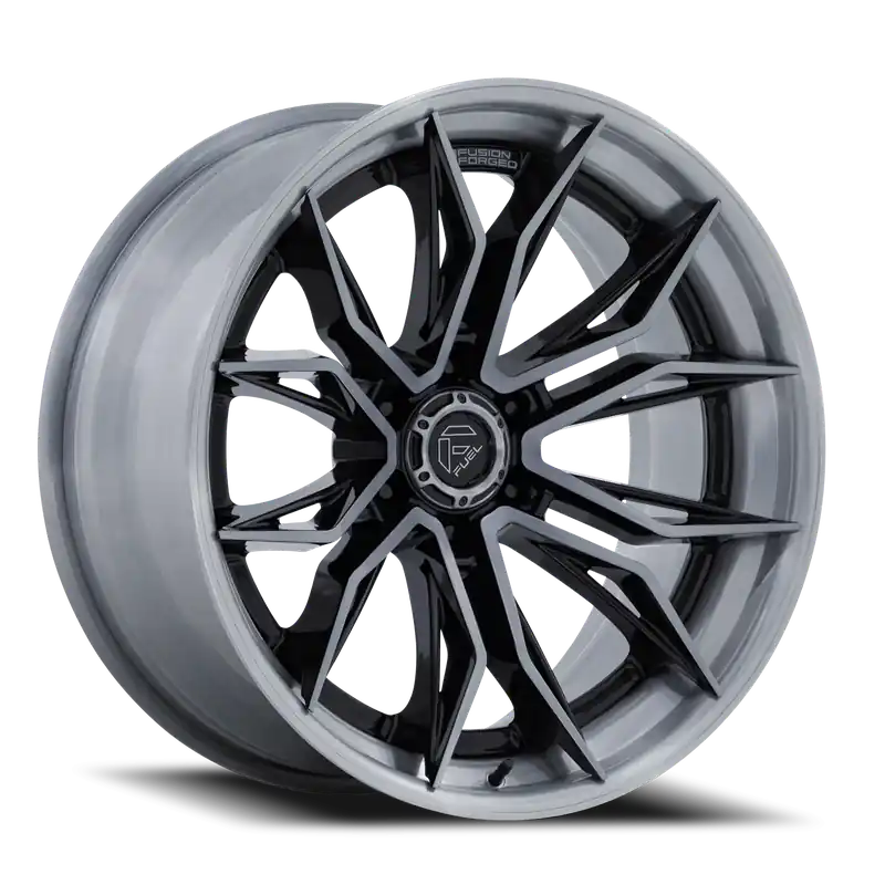Sale Fuel Mutiny FC404BT 22x9.5 +20 6x139.7mm 106.1mm Gloss Black Brushed Dark Tint