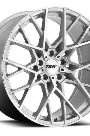 TSW Sebring SL 19x9.5 +20 5x120mm 76.1mm Silver Mirror Cut Face Luxury