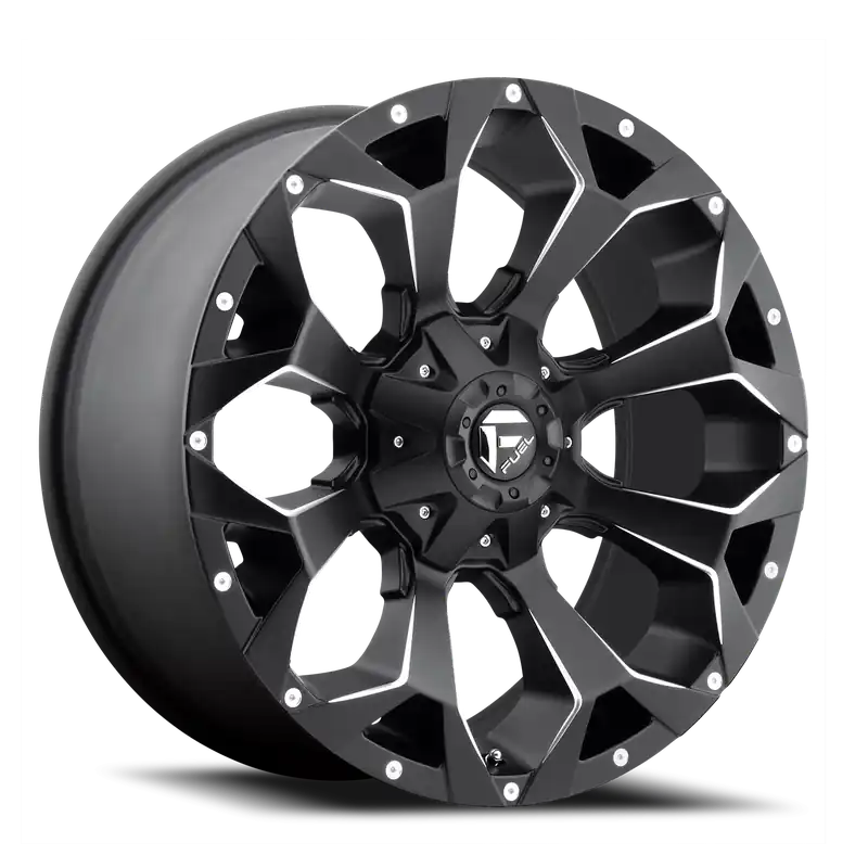 Hot Deal Fuel Assault D546 22x9.5 +20 6x135/6x139.7mm 106.1mm Matte Black Milled