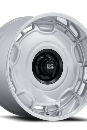 US Mags Arlington UC146SD 22x9 +15 5x127mm 78.1mm Silver Matte Black Center-DC Lip Direct From Factory