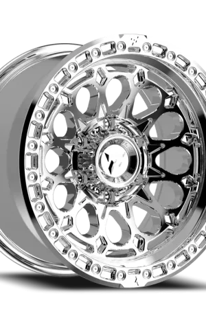 Fittipaldi Offroad Terra Series FT101 MC 17x9 -12 5x127mm 71.5mm Chrome Mirror Coat Chrome Money Back Guarantee