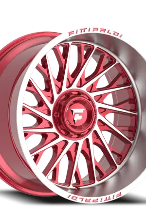 Fittipaldi Offroad Alpha Series FA08 MR 22x12 -44 6x135/6x139.7mm 106.2mm Gloss Red Machined Seasonal Sale