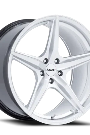 Super Sale TSW Esprit SD 18x8.5 +42 5x112mm 66.56mm Hyper Silver Machined Face