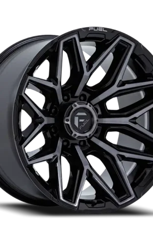Weekend Sale Fuel Flux 8 FC854BT 22x10 -18 8x170mm 125.1mm Gloss Black Brushed Gray Tint