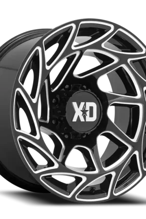 XD Series Onslaught XD860 GB-M 20x9 +0 8x165.1mm 125.1mm Gloss Black Milled Limited Time