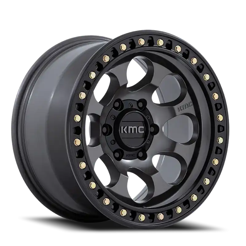 Budget KMC Riot SBL KM550 AB 17x8.5 +10 5x127mm 71.5mm Anthracite Satin Black Lip