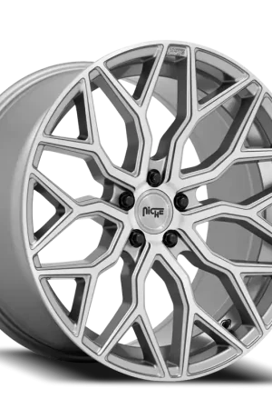 Niche Mazzanti M265 20x10.5 +35 5x120mm 72.5mm Brushed Anthracite Clear Tint Worldwide Shipping