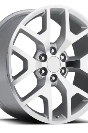 Factory Reproductions FR 44 GMC Sierra Replica SL 20x9 +27 6x139.7mm 78.1mm Gloss Silver Machined Face New Release