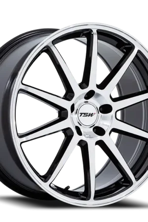 TSW Canard TW004 GBM 20x9 +20 5x112mm 66.56mm Gloss Black Machined Face Warranty Included