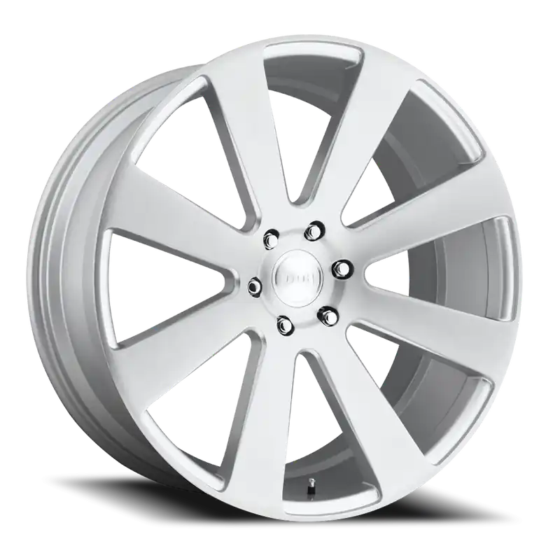 Genuine DUB 8-Ball S213 24x10 +20 6x139.7mm 78.1mm Gloss Silver Brushed