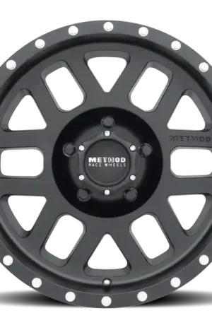 Don’t Miss Out Method MR306 Mesh 18x9 -12mm Offset 5x5 94mm CB Matte Black Wheel