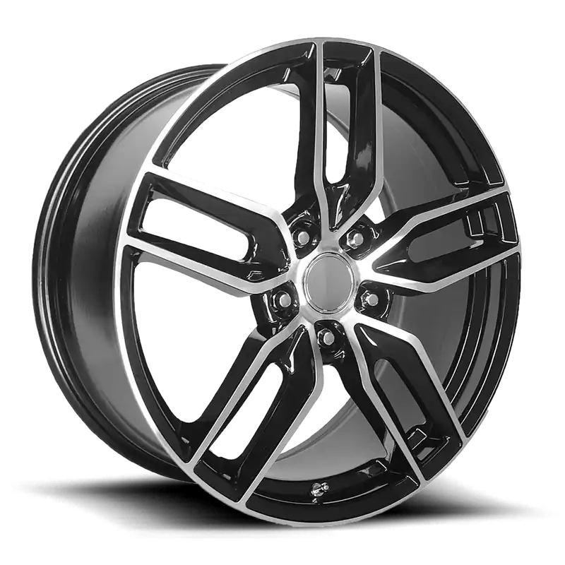 Editor’s Pick Performance Replica PR160 GBM 19x10 +56 5x120.65mm 70.3mm Gloss Black Machined Spokes