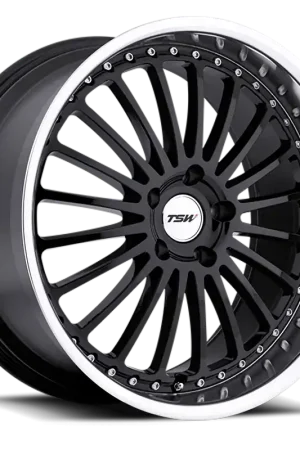 Direct From Manufacturer TSW Silverstone GB 17x8 +20 5x120mm 76.1mm Gloss Black Mirror Cut Lip