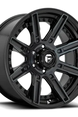 Fan Favorite Fuel Rogue D708 20x9 +1 5x127mm 71.5mm Machined Double Dark Tint