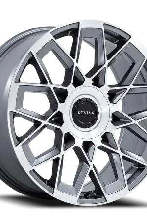 Status Matrix AD 22x9.5 +30 5x120/5x127mm 74.1mm Anthracite Mirror Face Popular