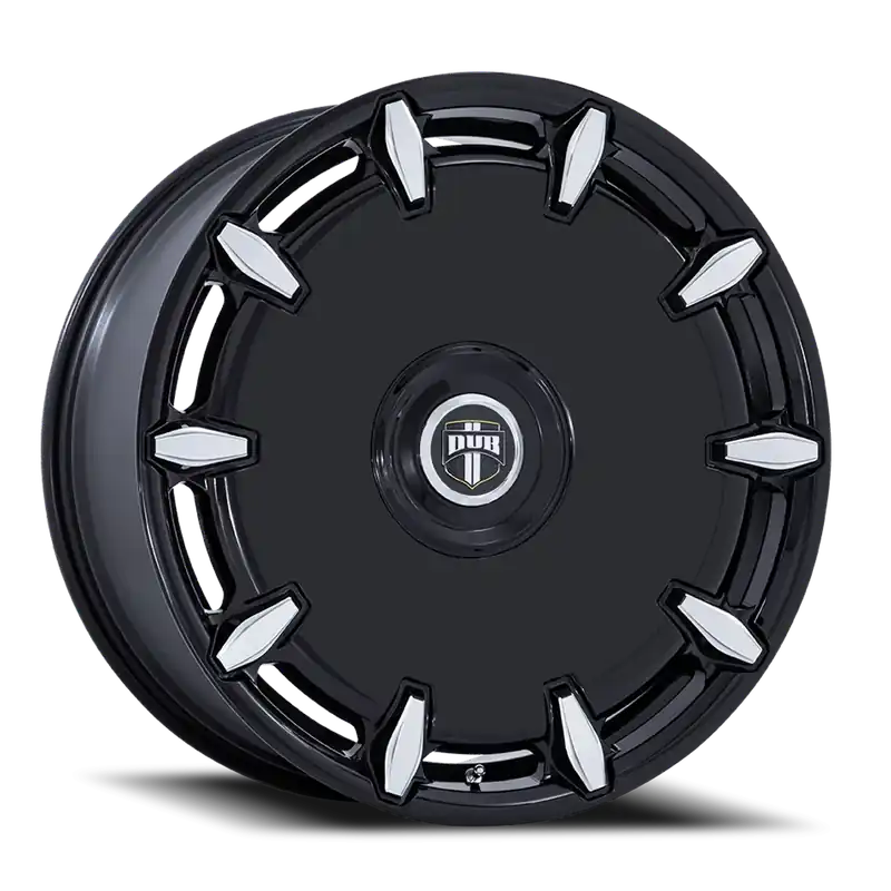 DUB Cheef DC271 GBM 26x10 +30 6x135/6x139.7mm 106.1mm Gloss Black Milled Best Price