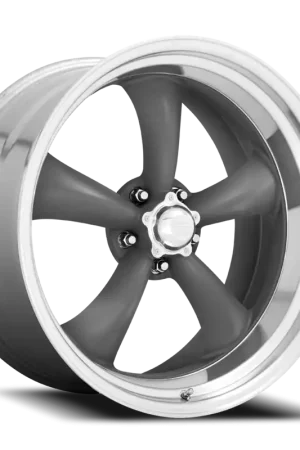 Free Shipping American Racing Classic Torq Thrust II VN215 18x8 +0 5x120.65mm 83.06mm Mag Gray Machined Lip