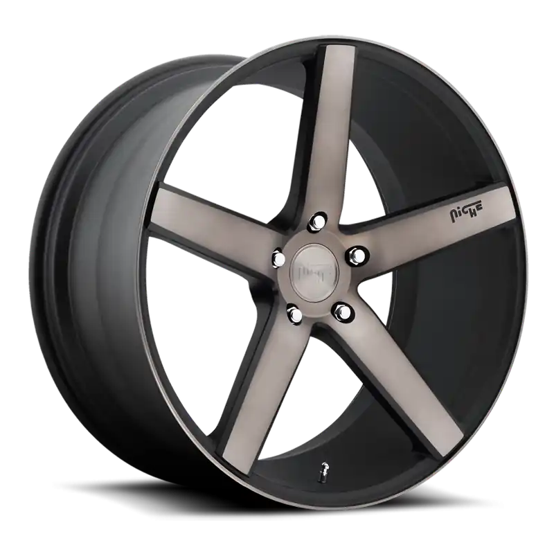 Niche Milan M134 20x8.5 +40 5x108mm 63.5mm Black Machined-Dark Tint Discount