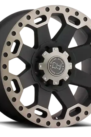 Trusted Brand Black Rhino Warlord BK 20x9 +12 8x165.1mm 122.1mm Matte Black Machined Dark Tint Lip