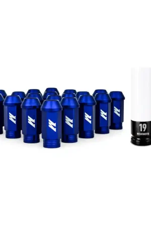 Secure Checkout Mishimoto Aluminum Locking Lug Nuts M12x1.5 20pc Set Blue