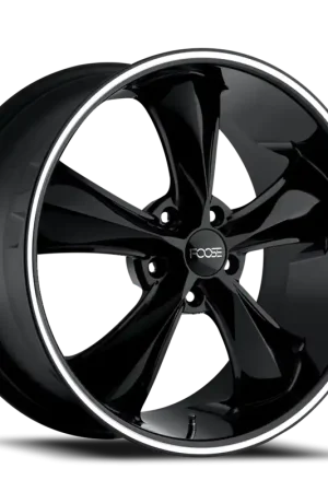 Fast Shipping Foose Legend F104 20x8.5 +35 5x120mm 72.56mm Gloss Black Milled Accents