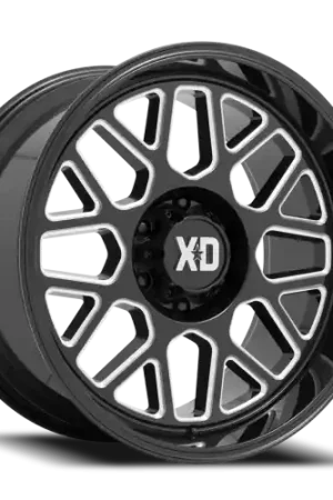 XD Series Grenade 2 XD849 GB-M 20x10 -18 8x180mm 124.2mm Gloss Black Milled Exclusive Offer