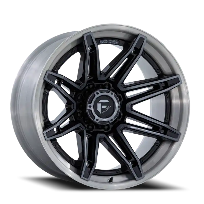 Bargain Fuel Brawl FC401BT 22x12 -44 6x135mm 87.1mm Gloss Black Brushed Dark Tint