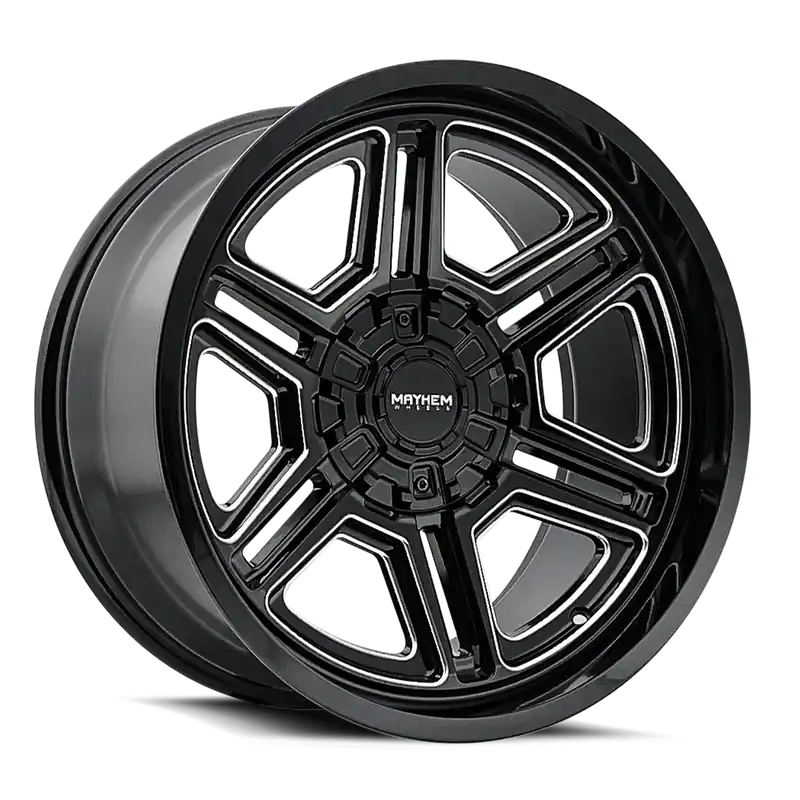 Mayhem Hermosa 8117 Black Milled 20x10 5x127/5x139.7 x25mm 87mm Clearance