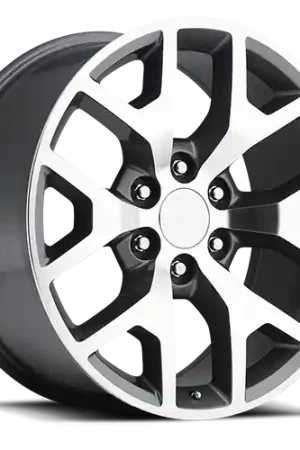 Factory Reproductions FR 44 GMC Sierra Replica GY 20x9 +27 6x139.7mm 78.1mm Gloss Grey Machined Face While Supplies Last