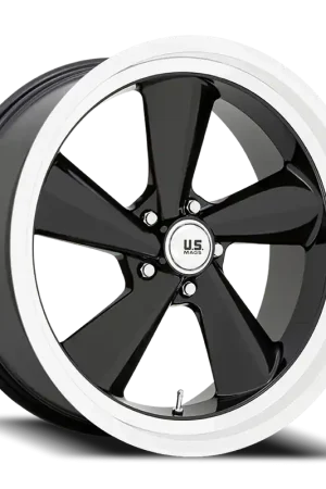 Hot Deal US Mags TS U136 22x9 +15 5x127mm 78.1mm Gloss Black Diamond Cut Lip